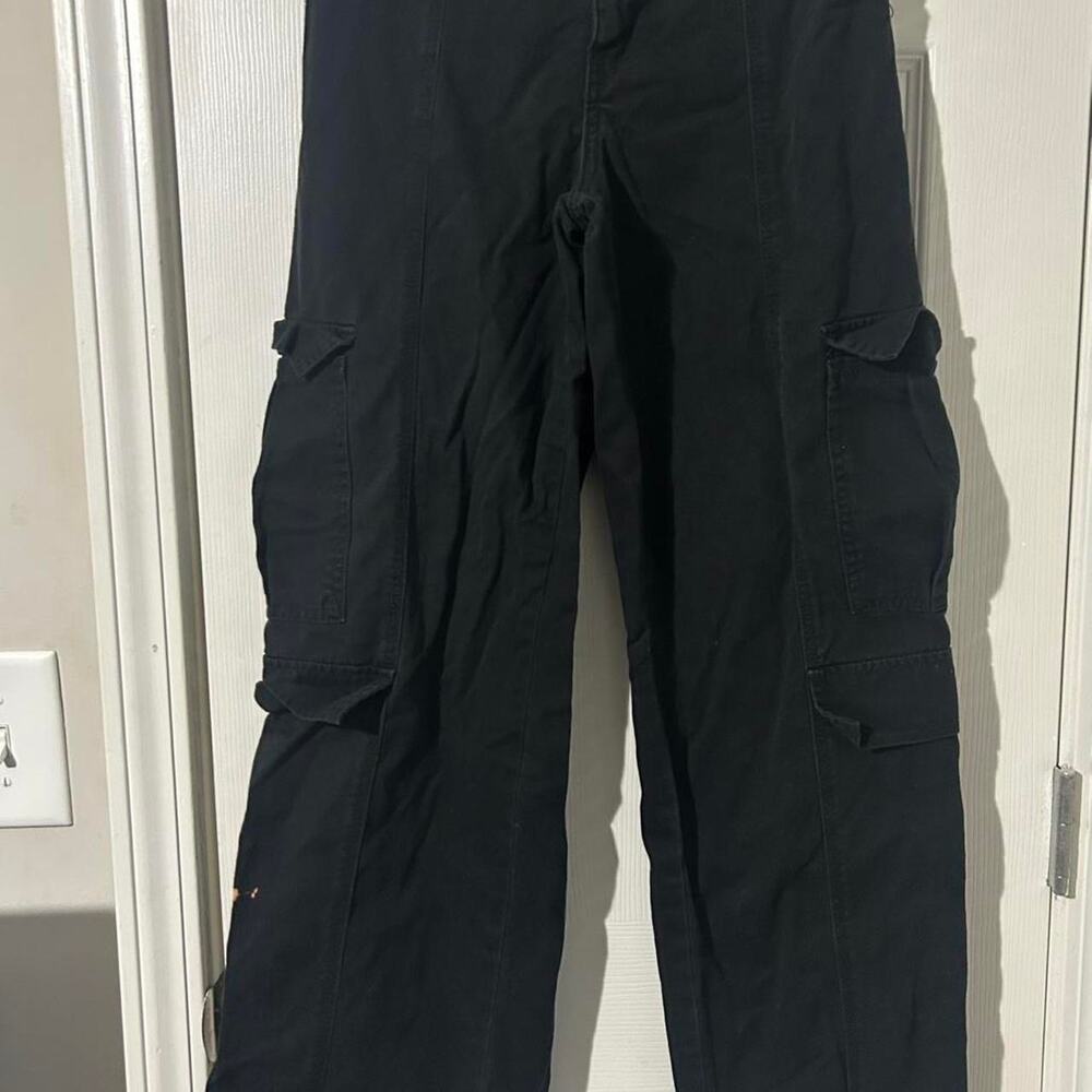 Disclosure black baggy wide leg